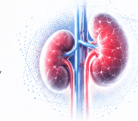 Kidney illustration representing safety and prescribing information